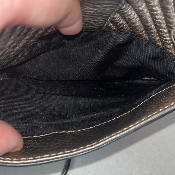 Rebecca Minkoff Love Chevron Metallic Leather Crossbody - Picture 5 of 12